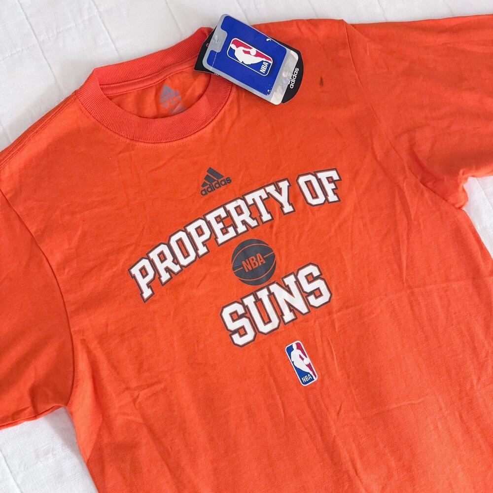 Phoenix Suns Mens SMALL T-shirt Adidas NBA Basketball Arizona‎ Orange